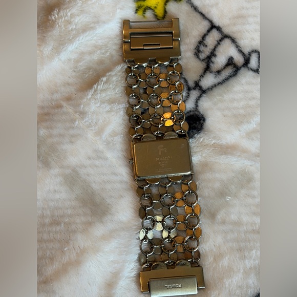 Fossil Vintage Silver Tone Statement Bracelet Watch,EUC - Picture 5 of 7